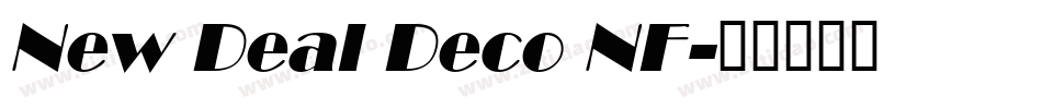 New Deal Deco NF字体转换